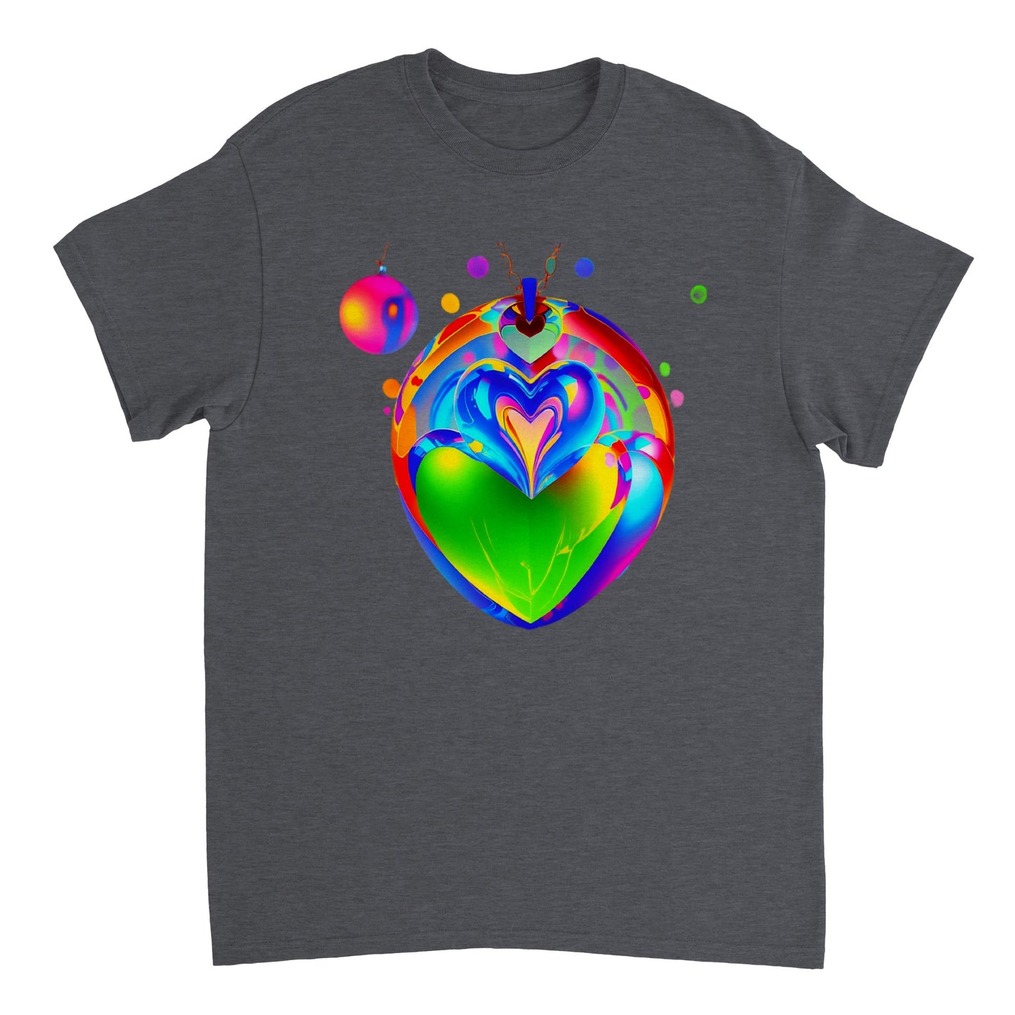 Love Heart - Heavyweight Unisex Crewneck T-shirt 50