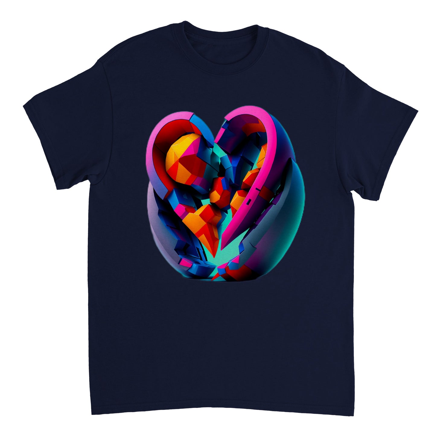 Love Heart - Heavyweight Unisex Crewneck T-shirt 30