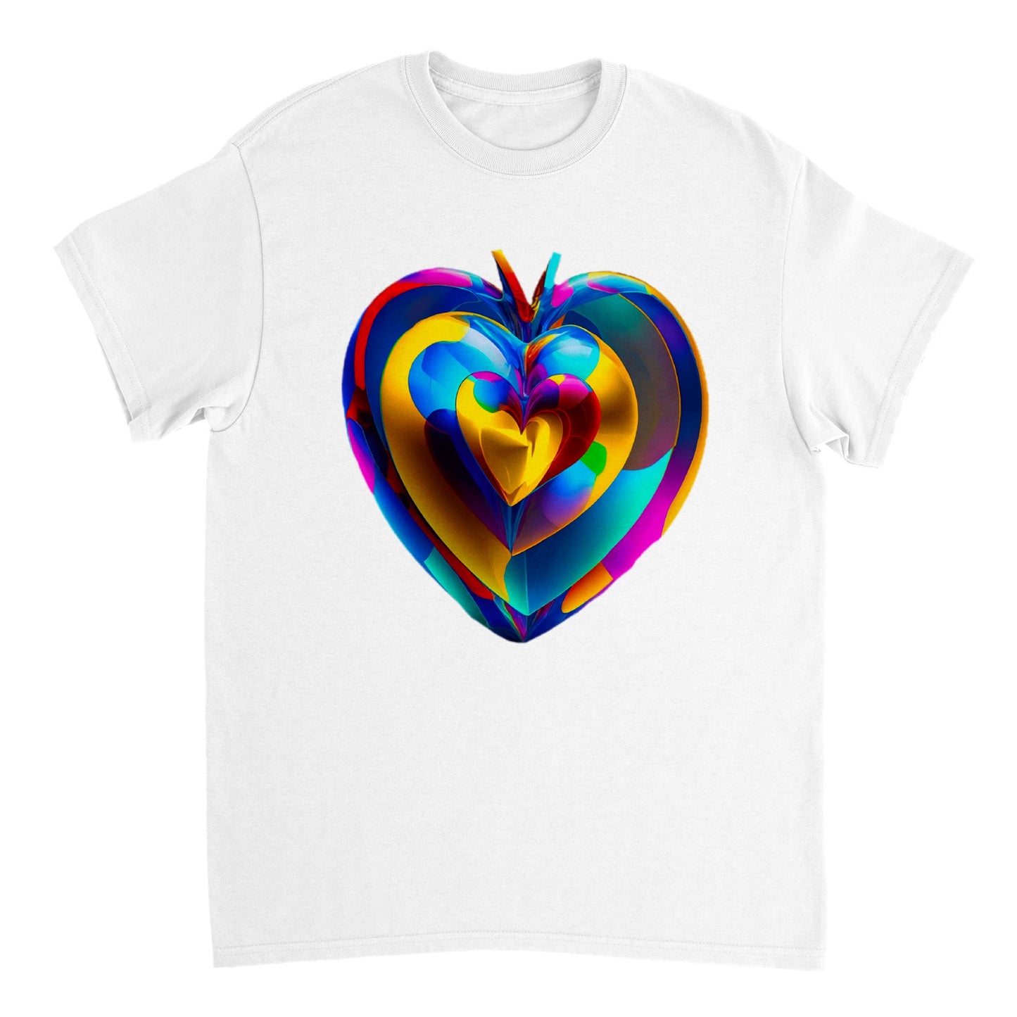 Love Heart - Heavyweight Unisex Crewneck T-shirt 85