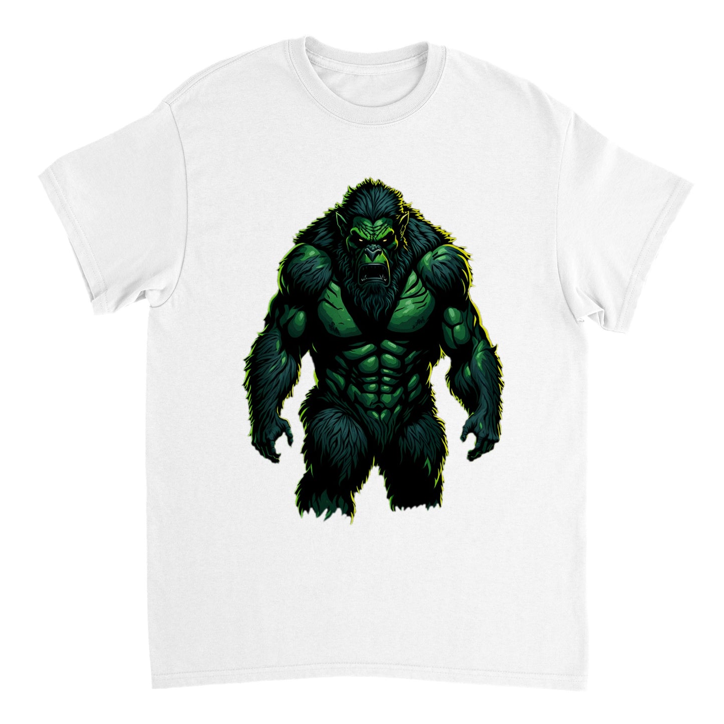 3D Bigfoot Art - Heavyweight Unisex Crewneck T-shirt 12