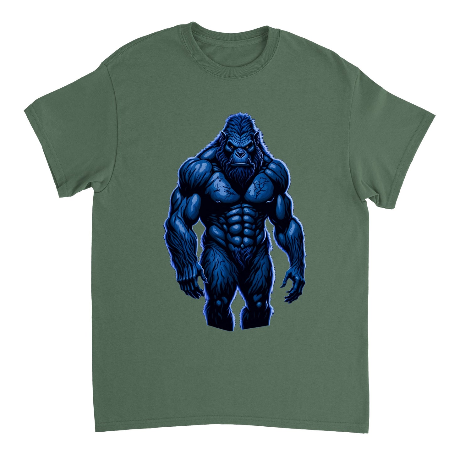 3D Bigfoot Art - Heavyweight Unisex Crewneck T-shirt 30