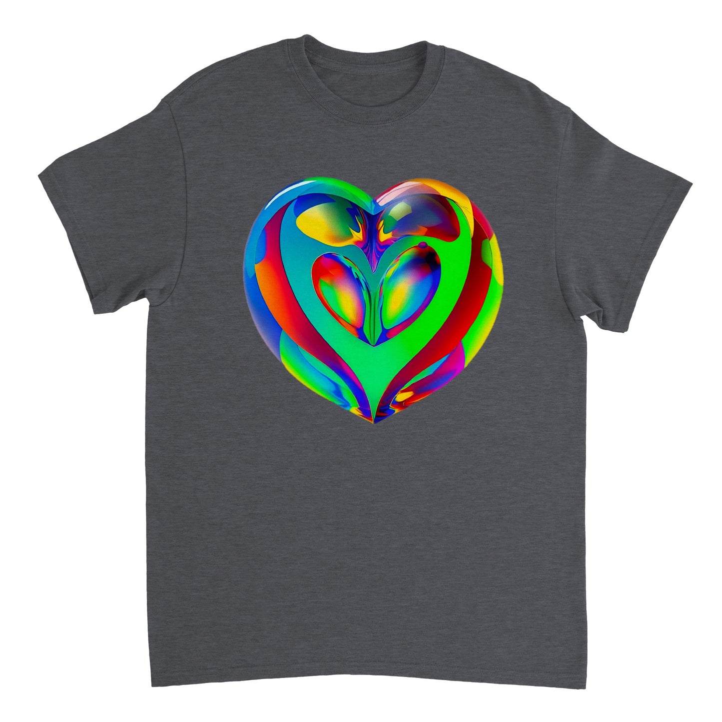Love Heart - Heavyweight Unisex Crewneck T-shirt 78