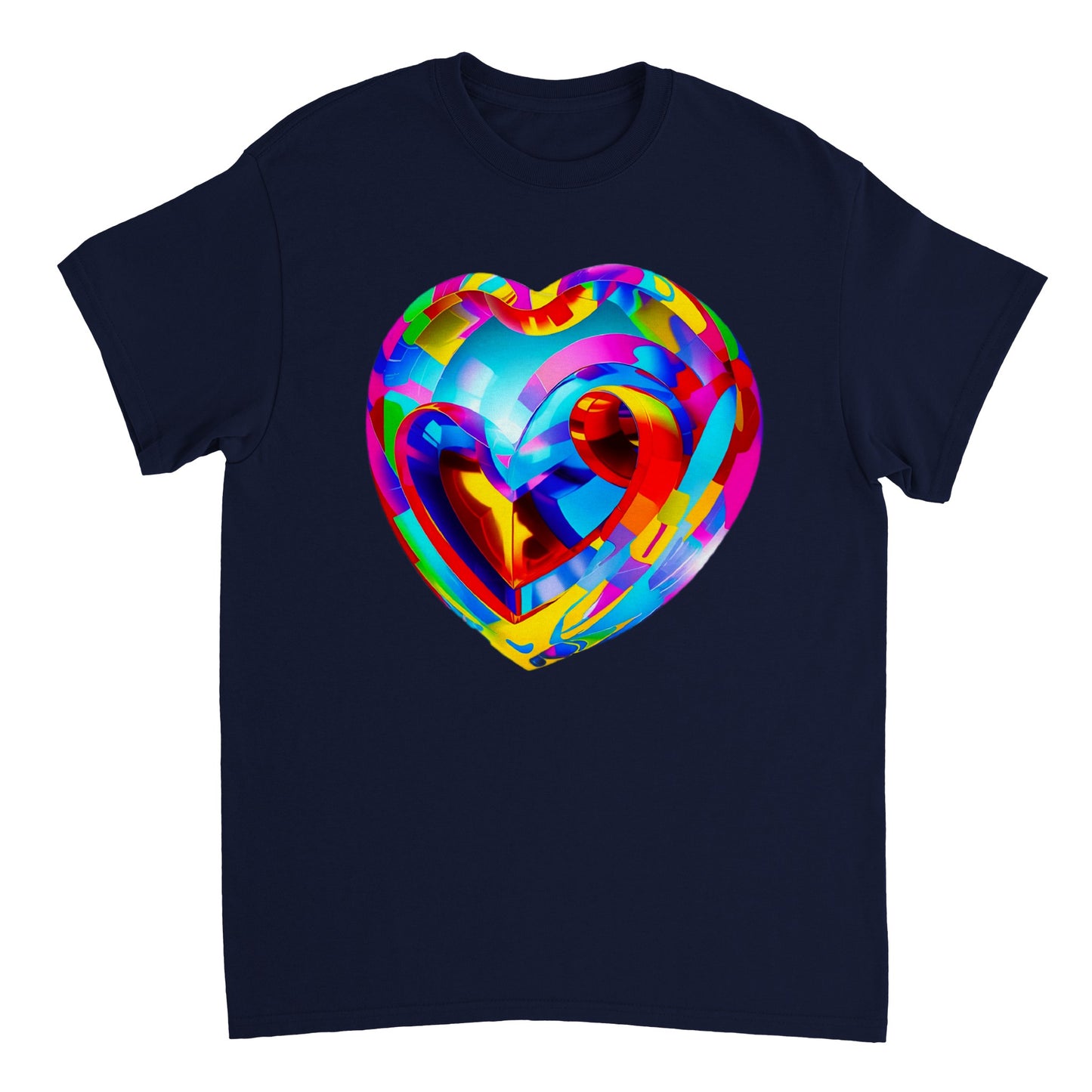 Love Heart - Heavyweight Unisex Crewneck T-shirt 94
