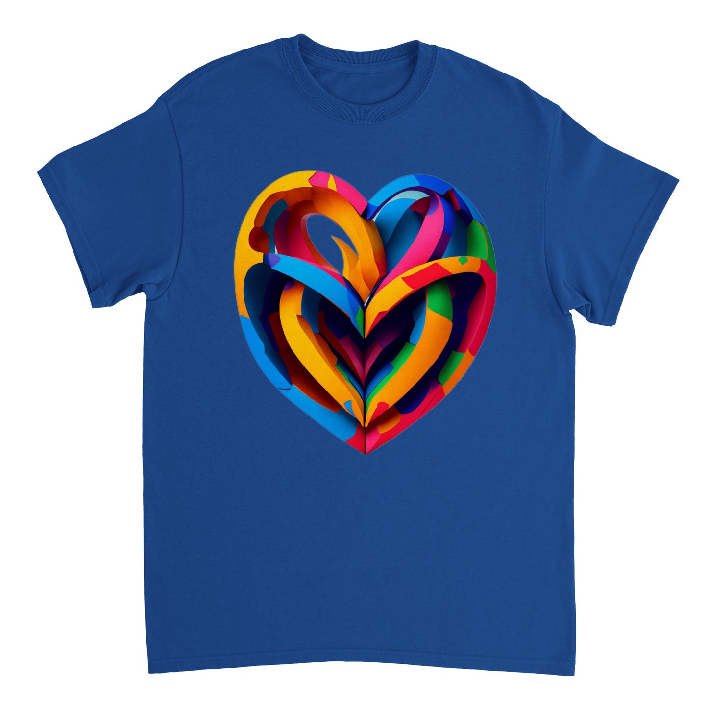 Love Heart - Heavyweight Unisex Crewneck T-shirt 24