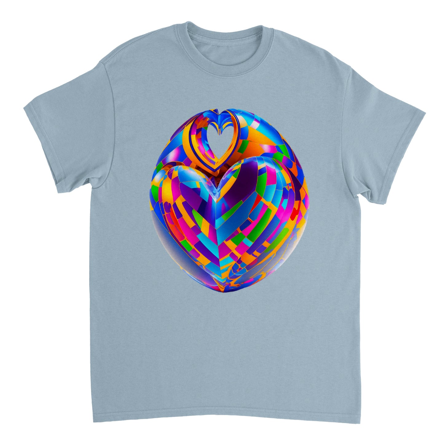 Love Heart - Heavyweight Unisex Crewneck T-shirt 43