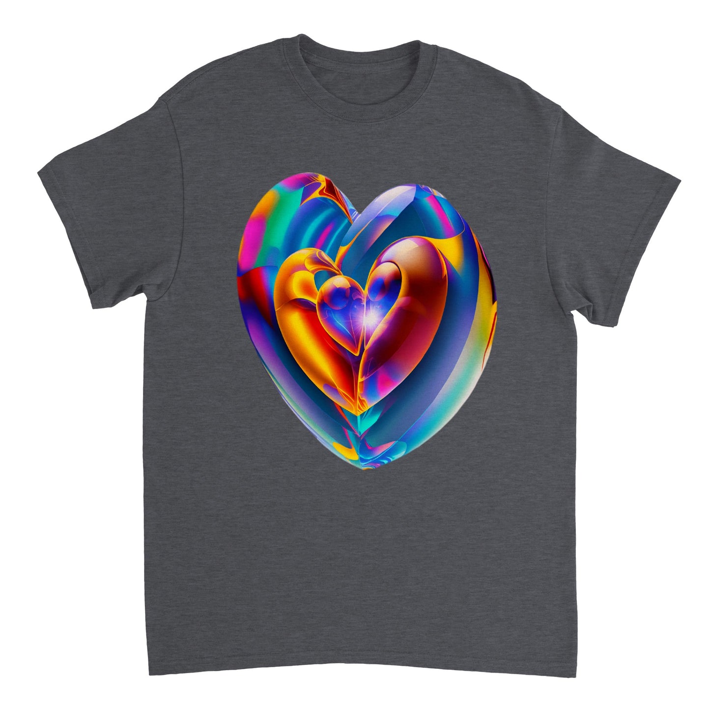 Love Heart - Heavyweight Unisex Crewneck T-shirt 39