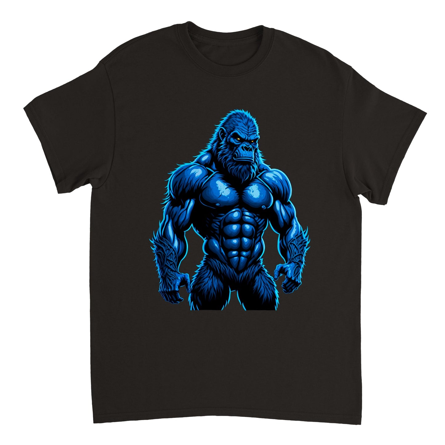 3D Bigfoot Art - Heavyweight Unisex Crewneck T-shirt 13