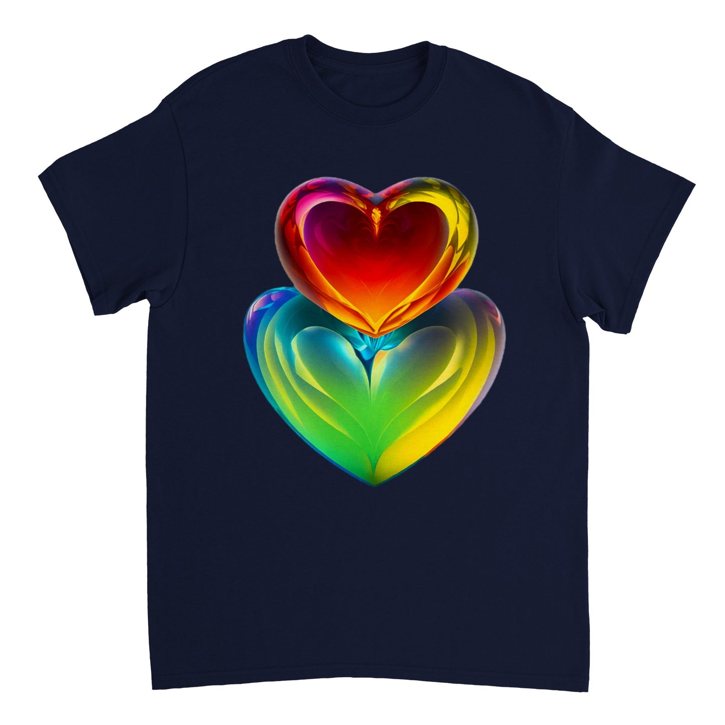 Love Heart - Heavyweight Unisex Crewneck T-shirt 108