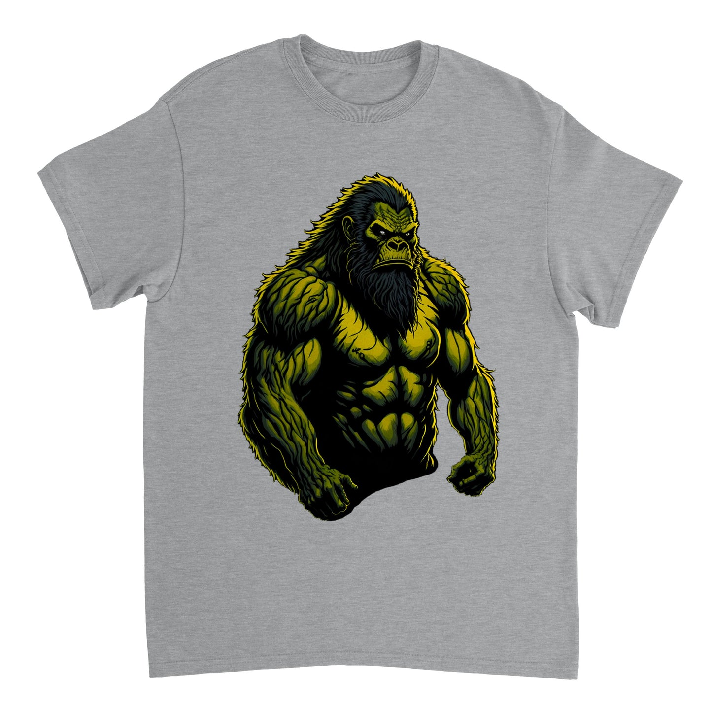 3D Bigfoot Art - Heavyweight Unisex Crewneck T-shirt 27