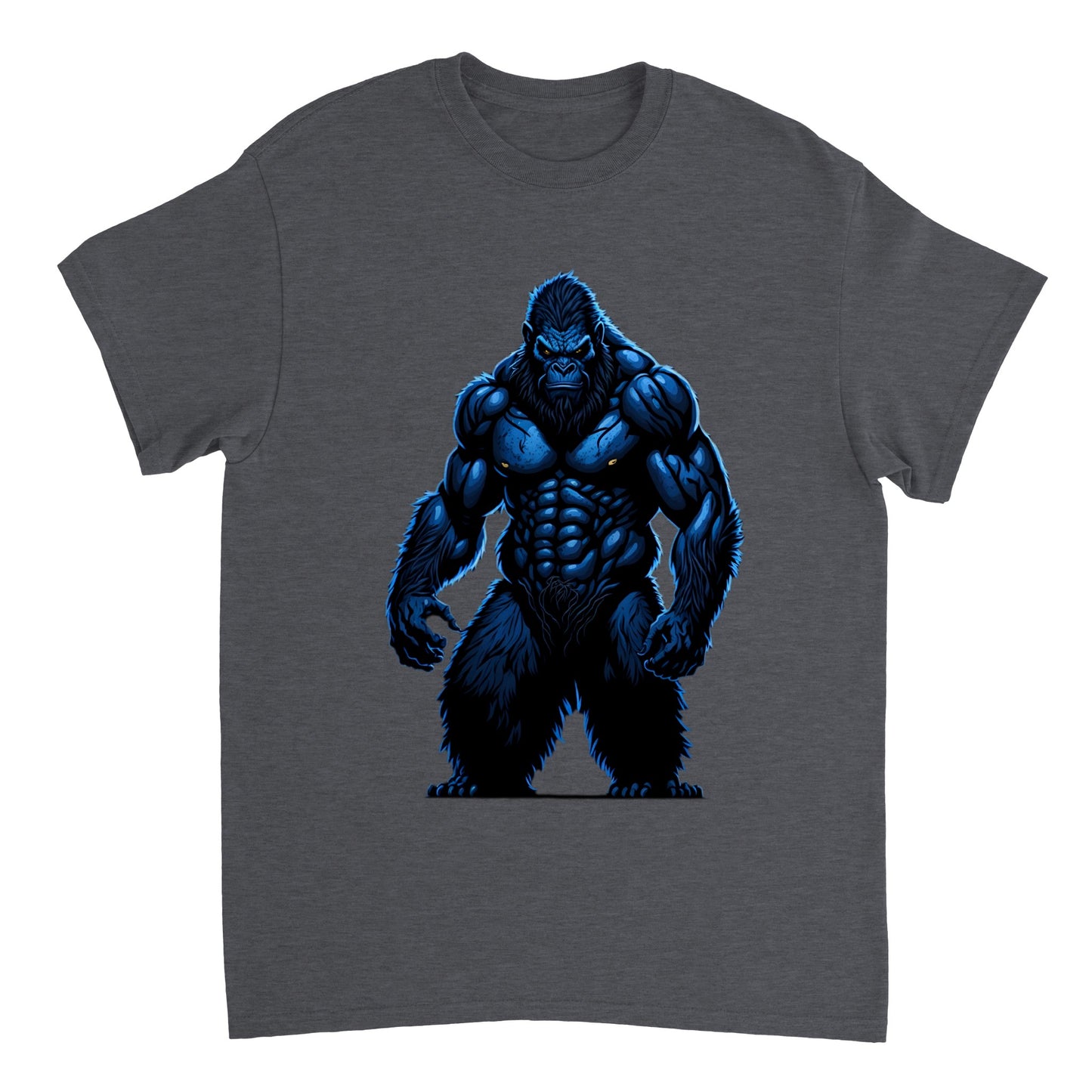 3D Bigfoot Art - Heavyweight Unisex Crewneck T-shirt 5