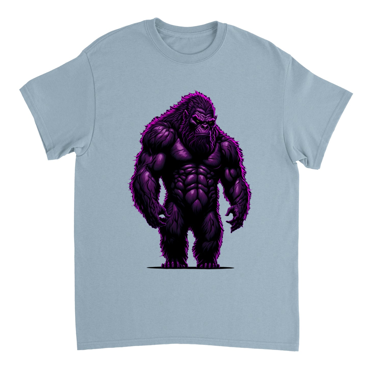 3D Bigfoot Art - Heavyweight Unisex Crewneck T-shirt 15