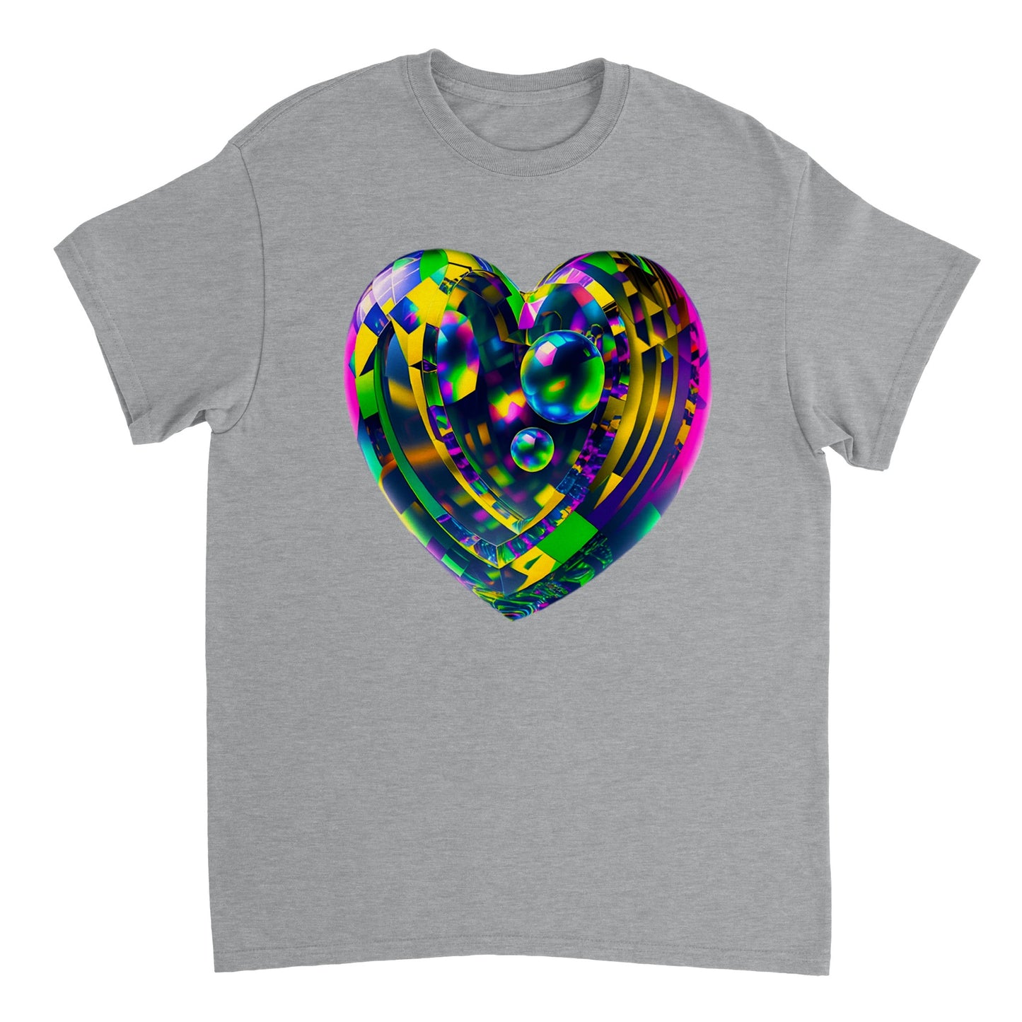 Love Heart - Heavyweight Unisex Crewneck T-shirt 68