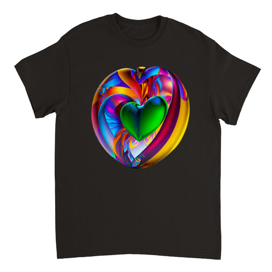Love Heart - Heavyweight Unisex Crewneck T-shirt 81