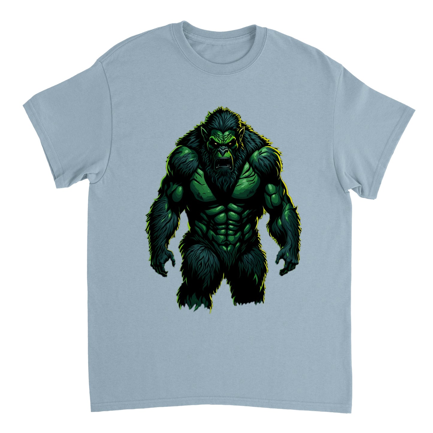 3D Bigfoot Art - Heavyweight Unisex Crewneck T-shirt 12