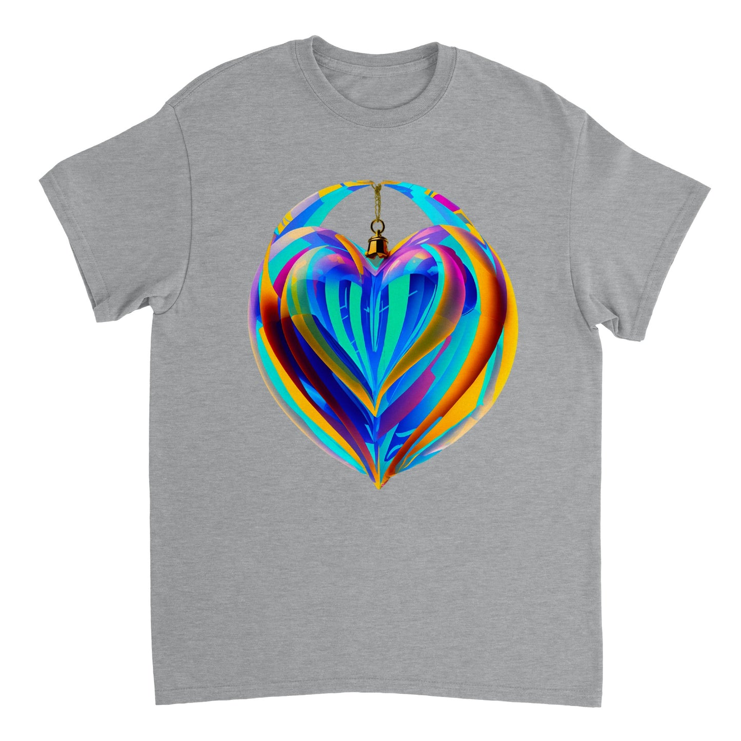 Love Heart - Heavyweight Unisex Crewneck T-shirt 38