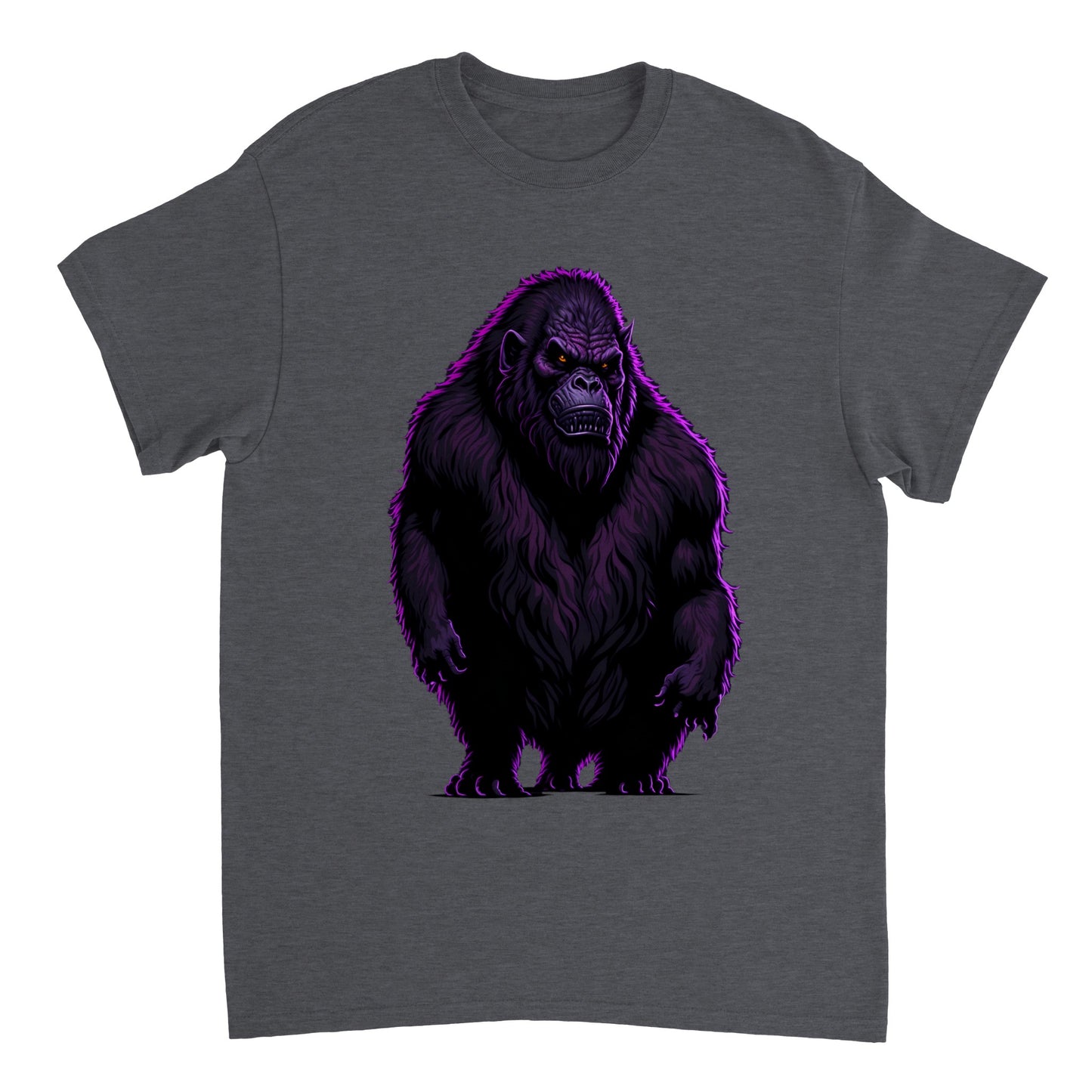 3D Bigfoot Art - Heavyweight Unisex Crewneck T-shirt 7