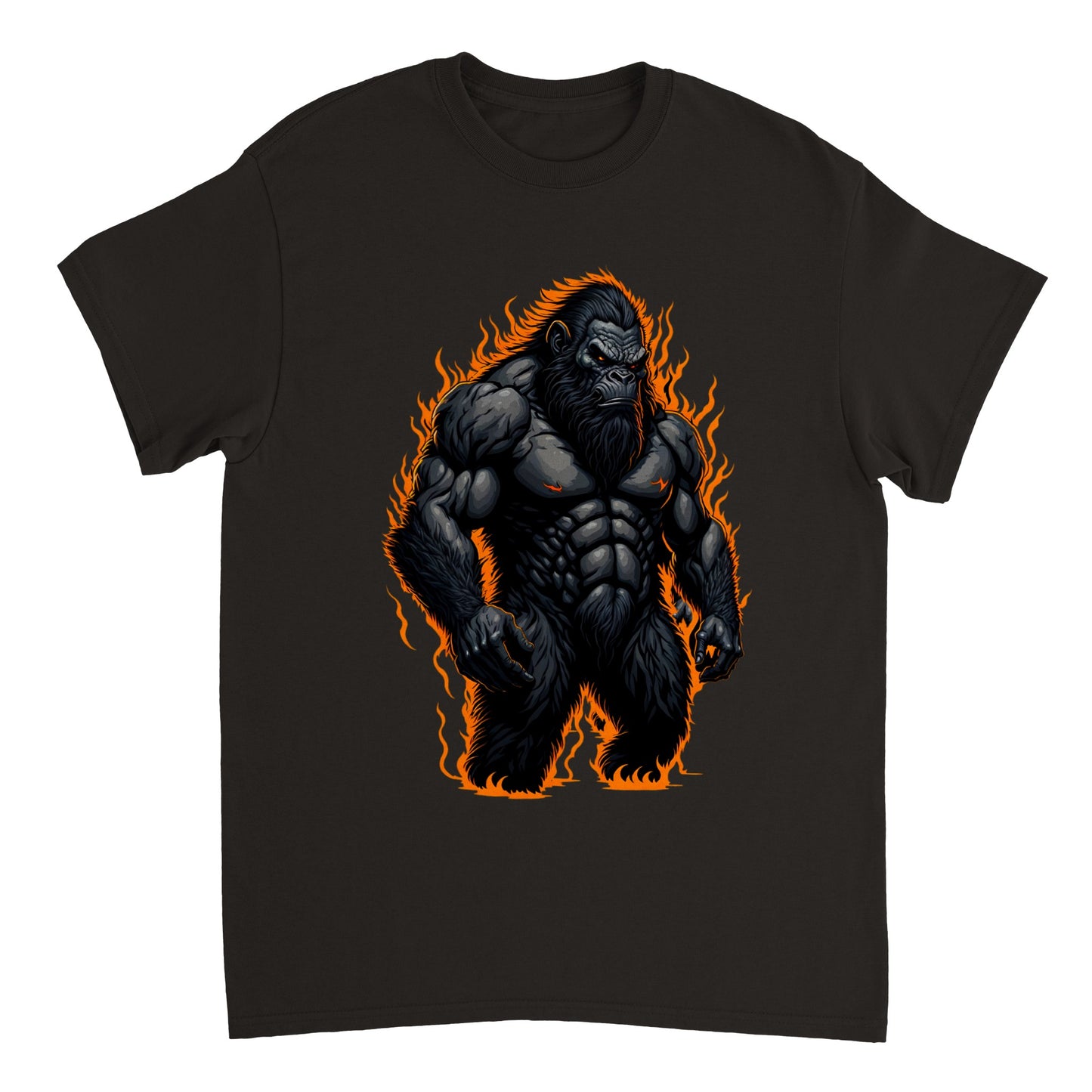 3D Bigfoot Art - Heavyweight Unisex Crewneck T-shirt 26