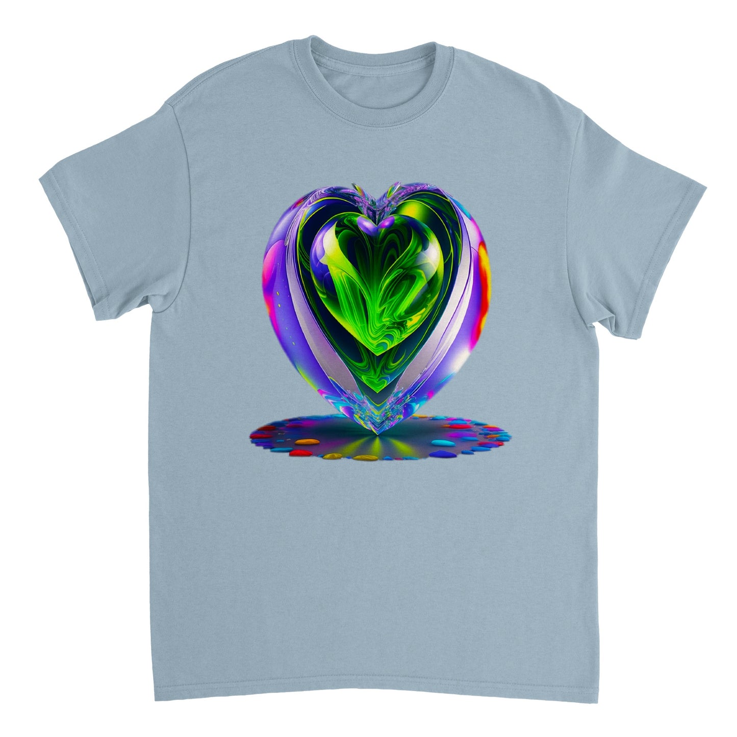 Love Heart - Heavyweight Unisex Crewneck T-shirt 62