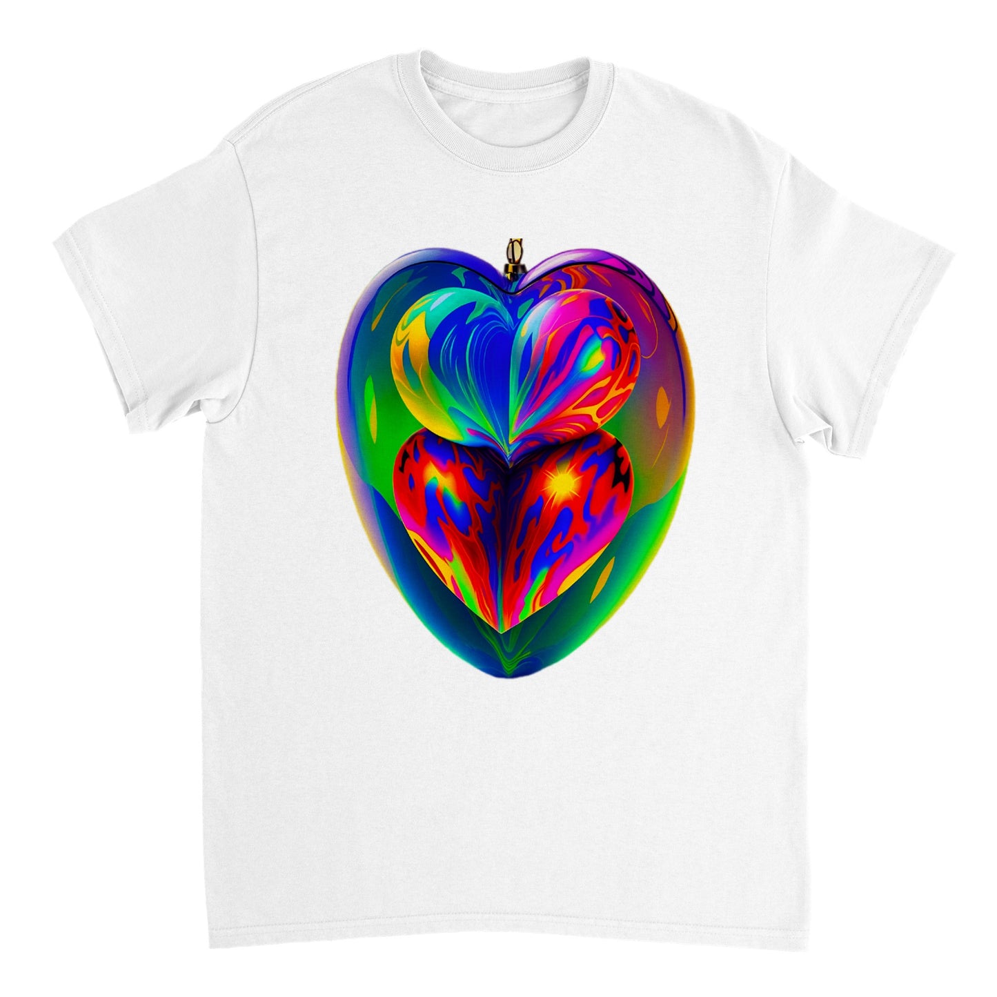 Love Heart - Heavyweight Unisex Crewneck T-shirt 89
