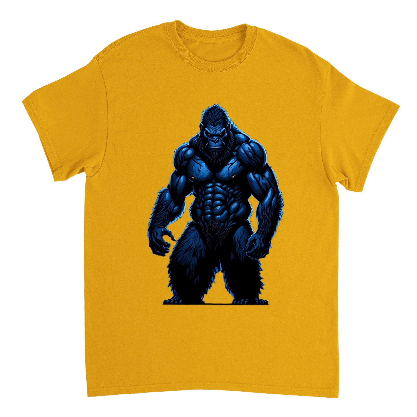 3D Bigfoot Art - Heavyweight Unisex Crewneck T-shirt 5