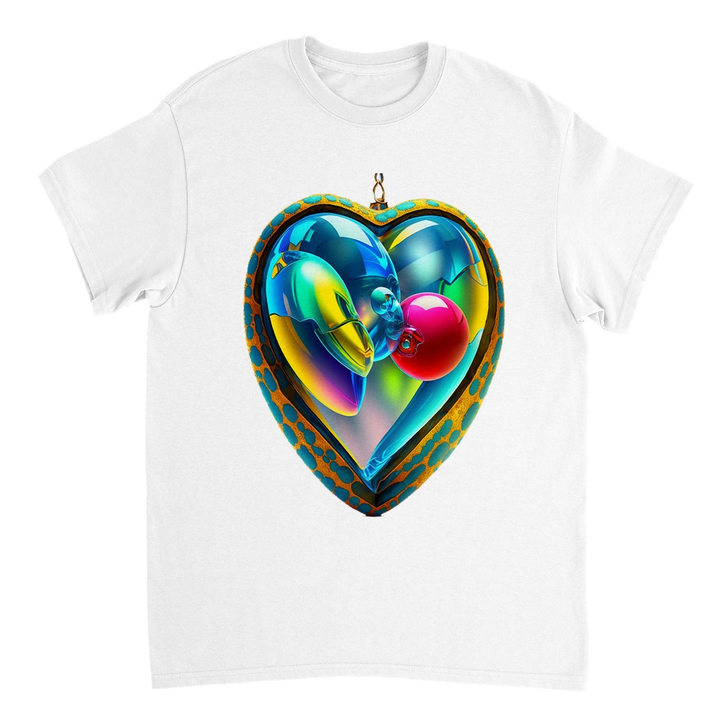 Love Heart - Heavyweight Unisex Crewneck T-shirt 31