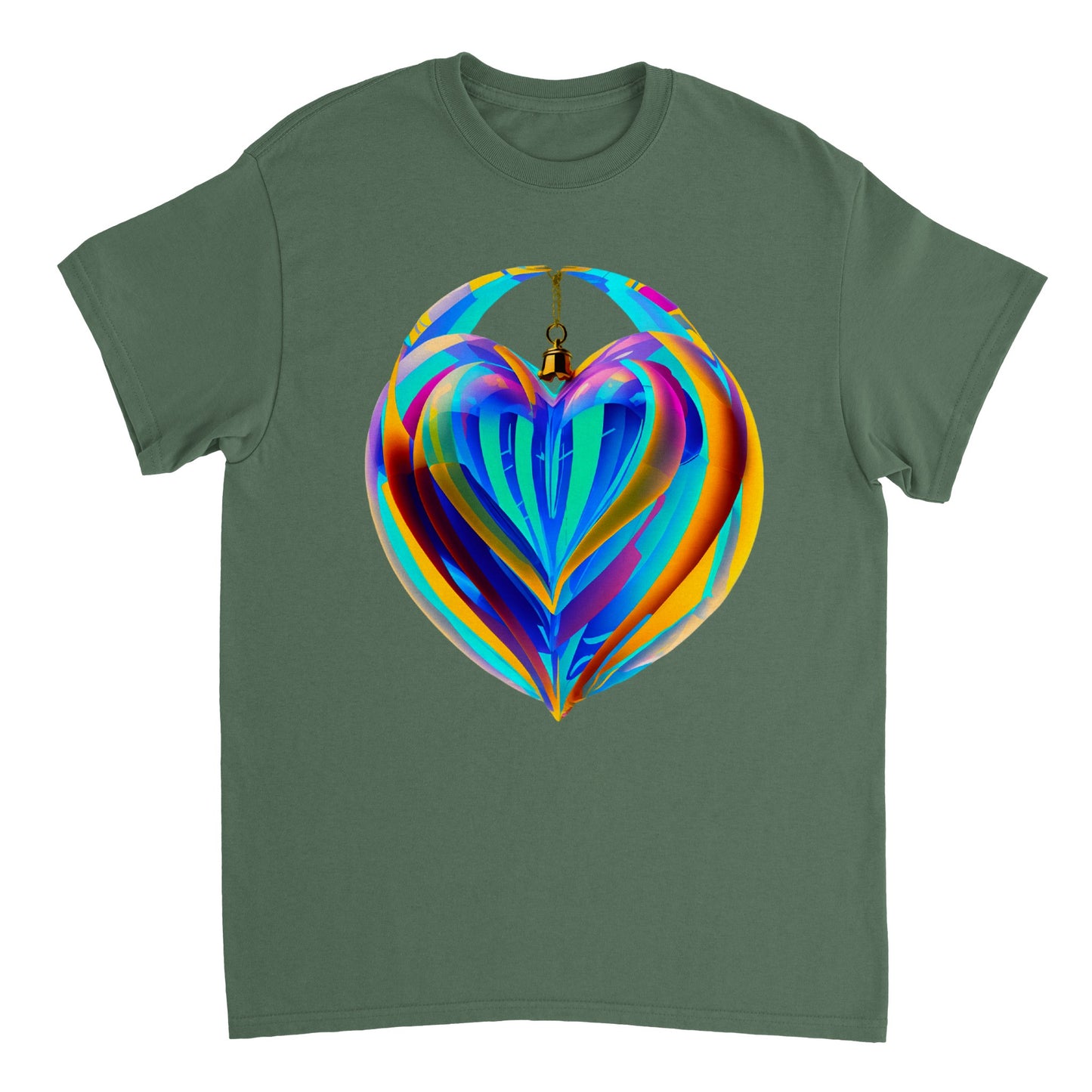 Love Heart - Heavyweight Unisex Crewneck T-shirt 38