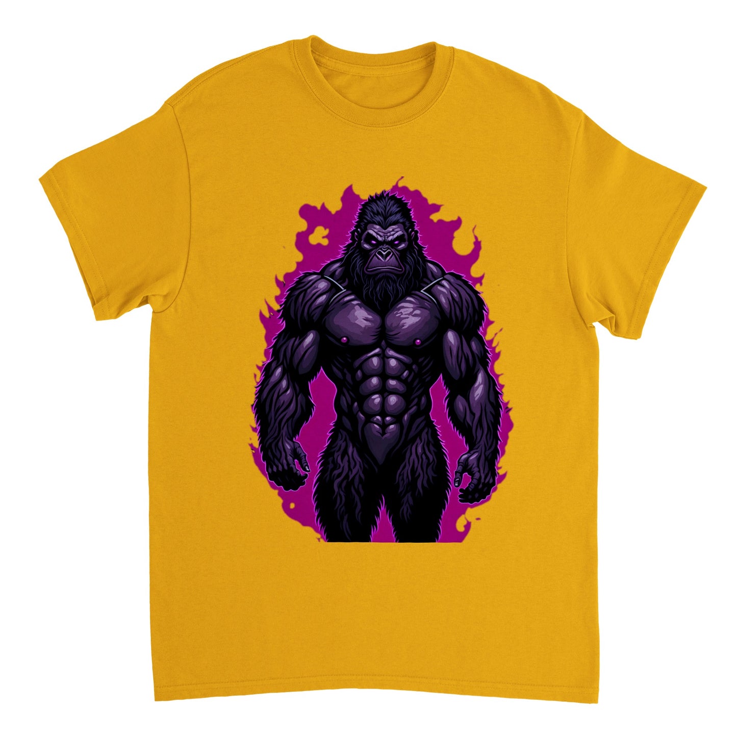 3D Bigfoot Art - Heavyweight Unisex Crewneck T-shirt 8