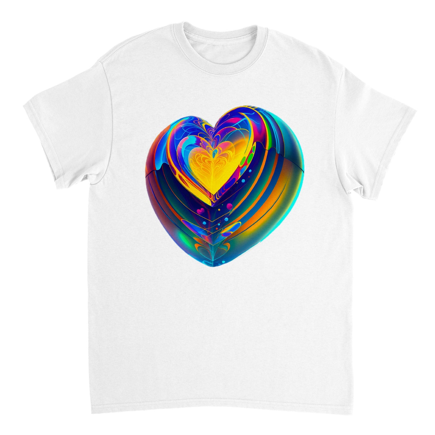 Love Heart - Heavyweight Unisex Crewneck T-shirt 41