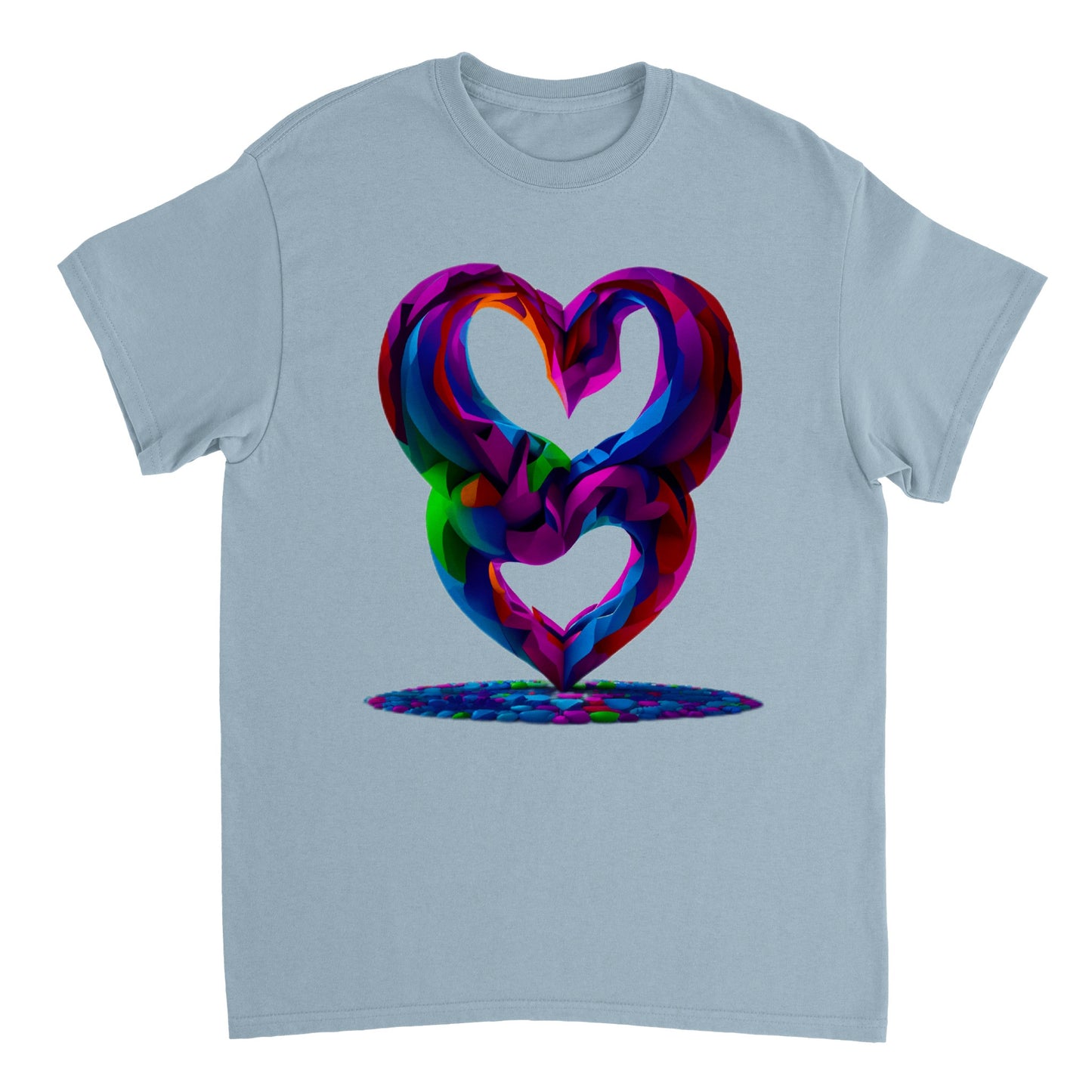 Love Heart - Heavyweight Unisex Crewneck T-shirt 29