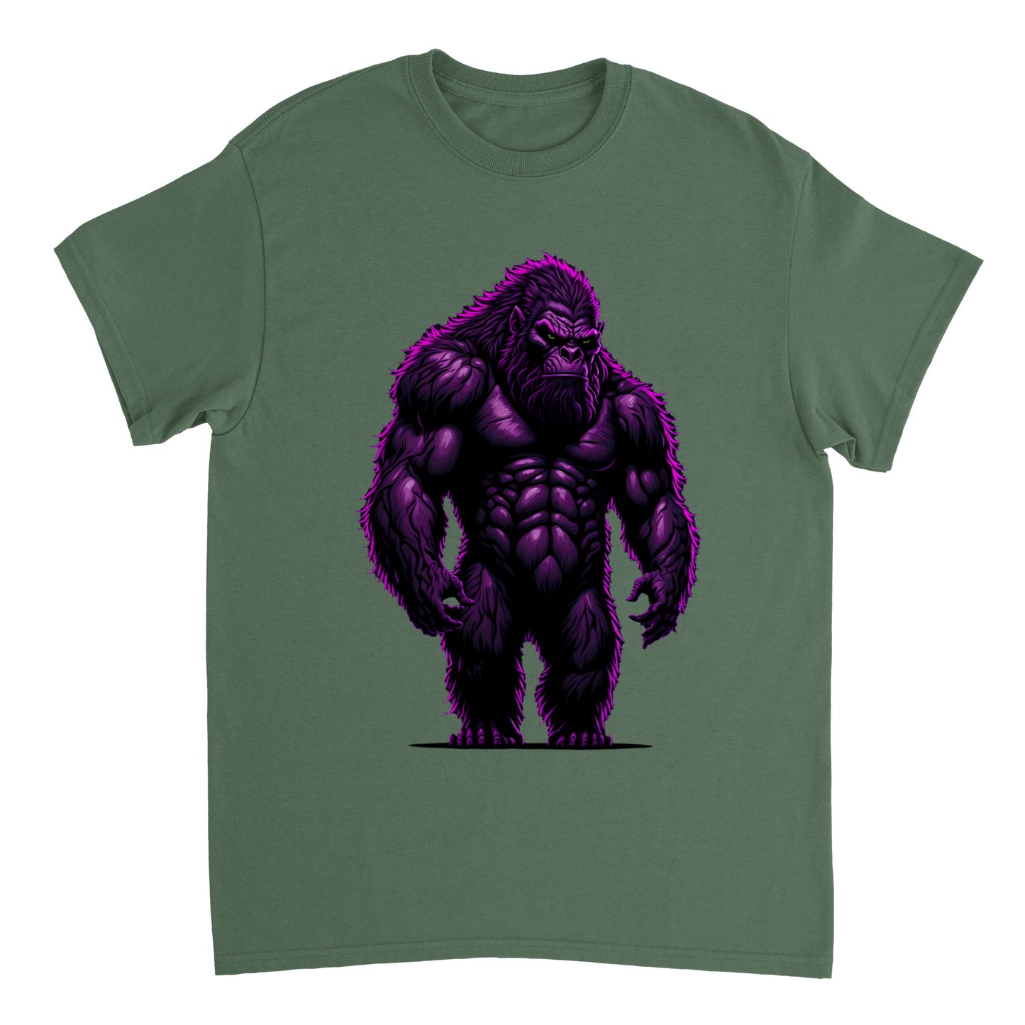 3D Bigfoot Art - Heavyweight Unisex Crewneck T-shirt 15