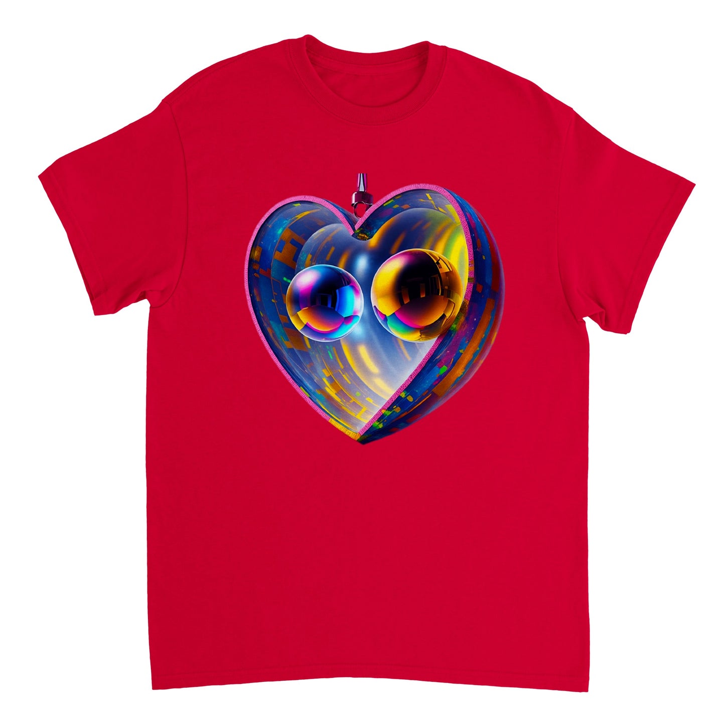 Love Heart - Heavyweight Unisex Crewneck T-shirt 93