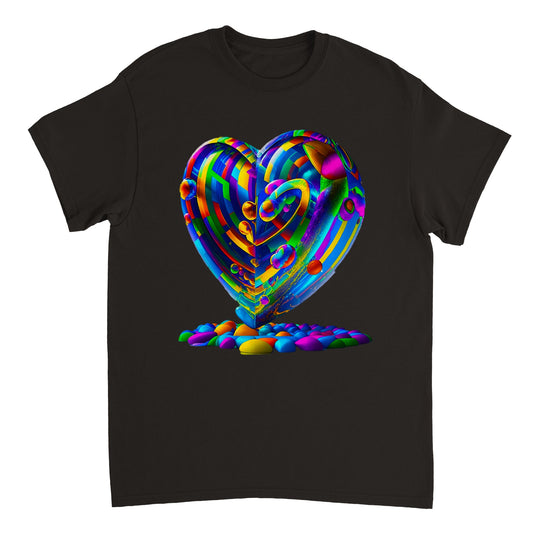 Love Heart - Heavyweight Unisex Crewneck T-shirt 52