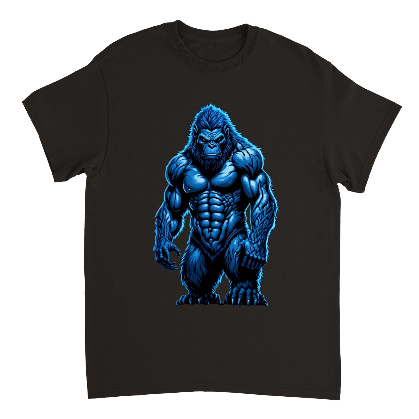 3D Bigfoot Art - Heavyweight Unisex Crewneck T-shirt 6