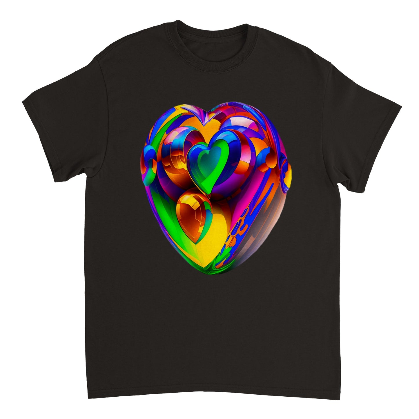 Love Heart - Heavyweight Unisex Crewneck T-shirt 54