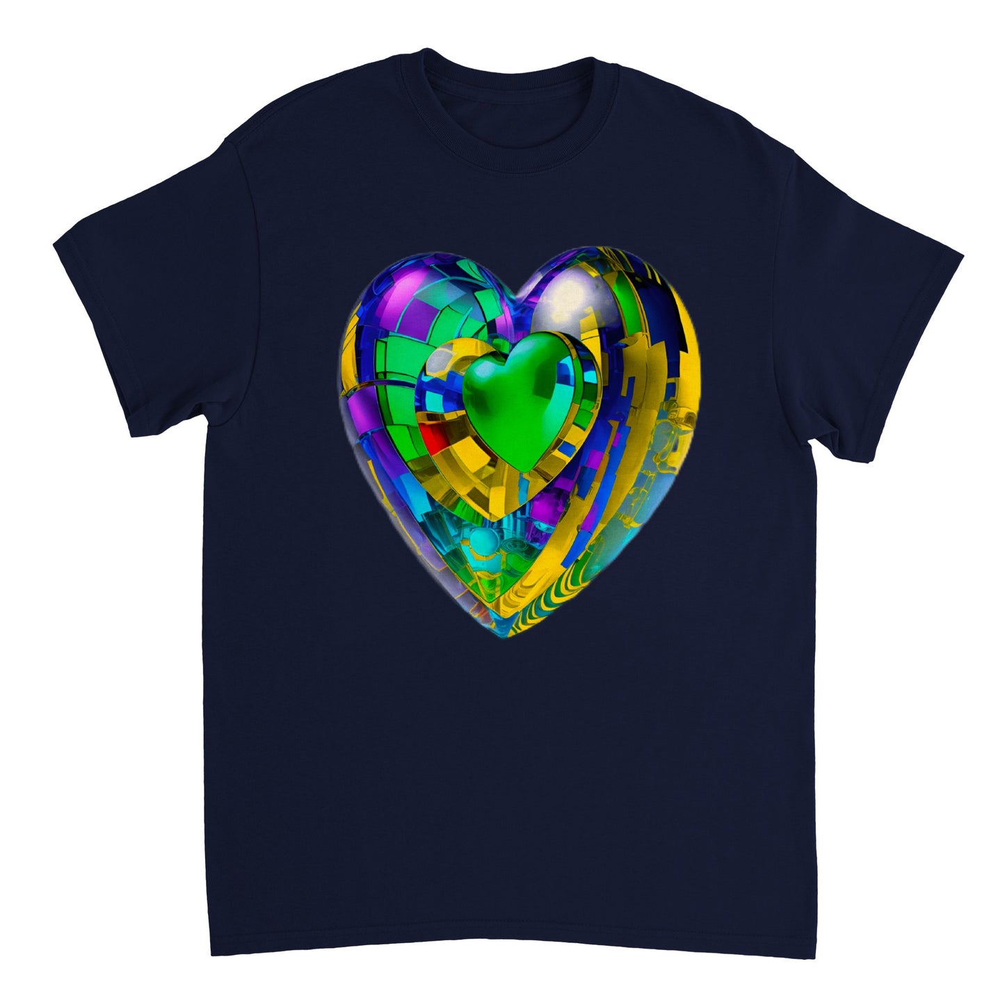 Love Heart - Heavyweight Unisex Crewneck T-shirt 32