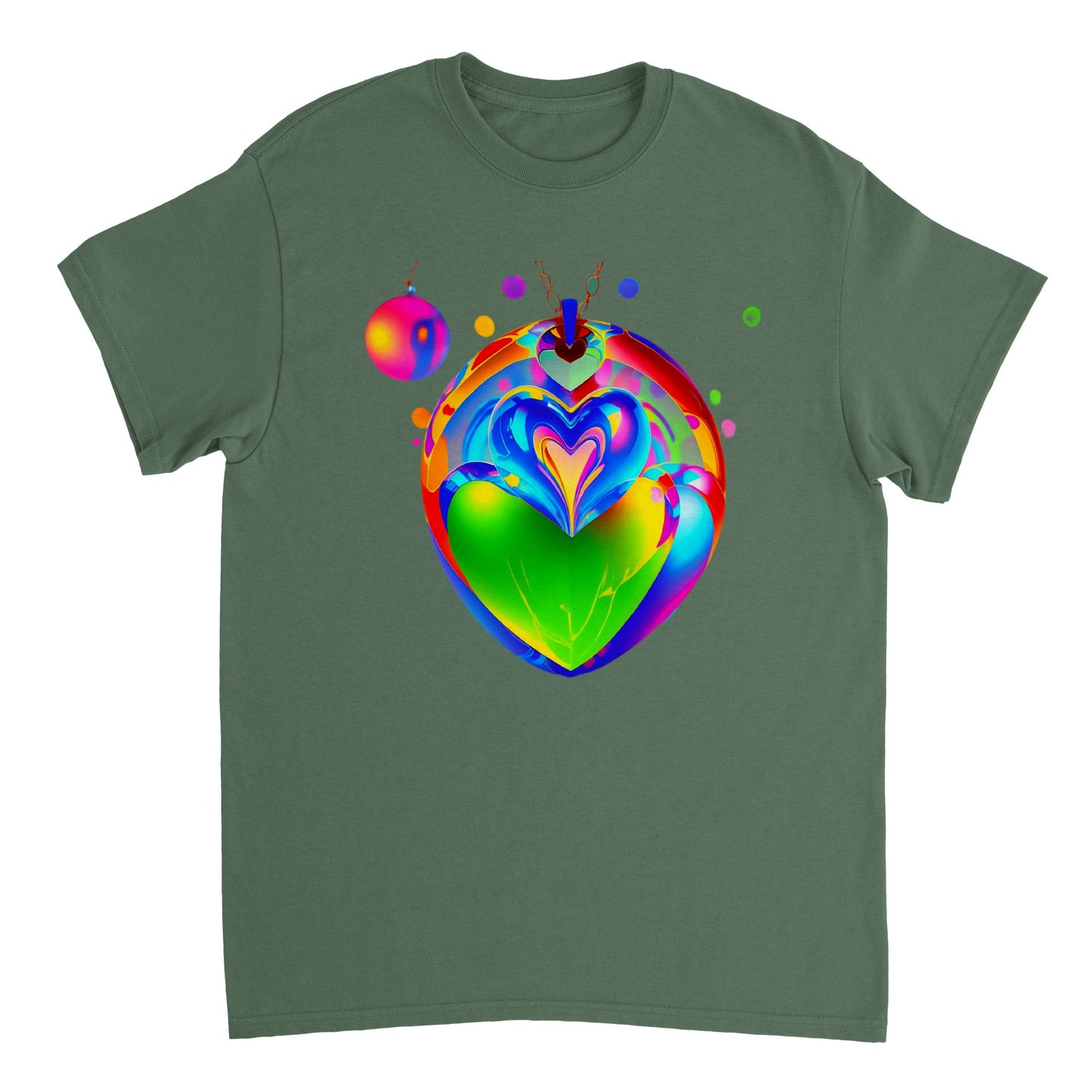 Love Heart - Heavyweight Unisex Crewneck T-shirt 50