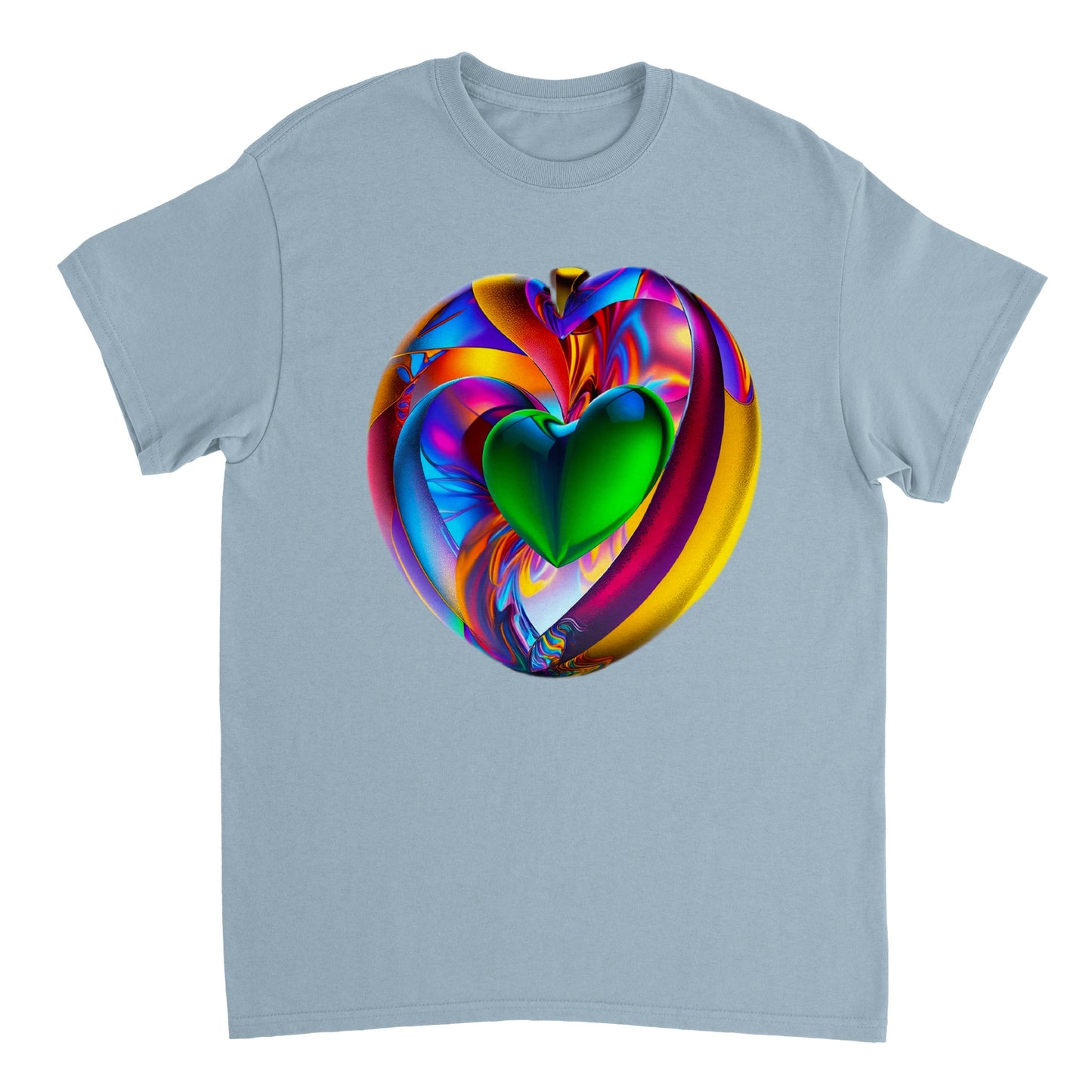 Love Heart - Heavyweight Unisex Crewneck T-shirt 81