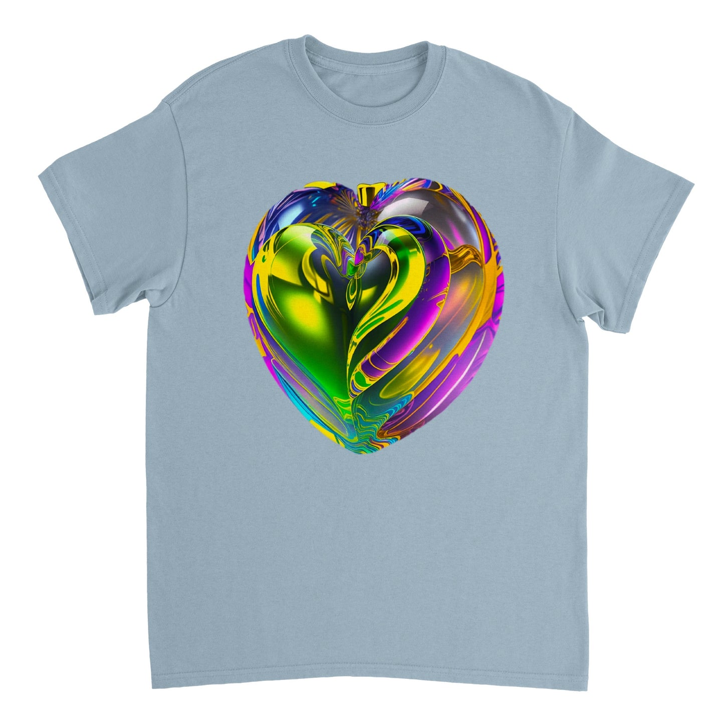 Love Heart - Heavyweight Unisex Crewneck T-shirt 87