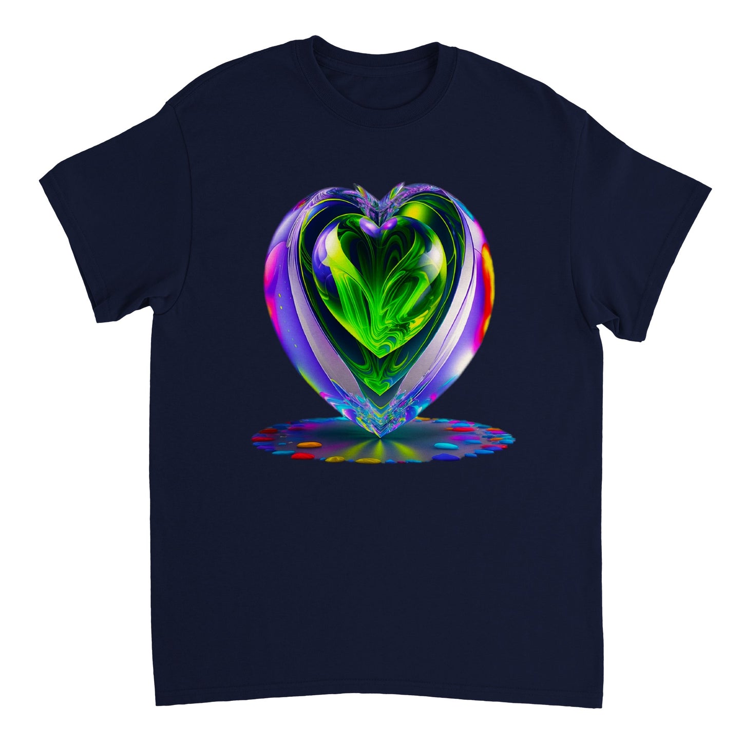 Love Heart - Heavyweight Unisex Crewneck T-shirt 62