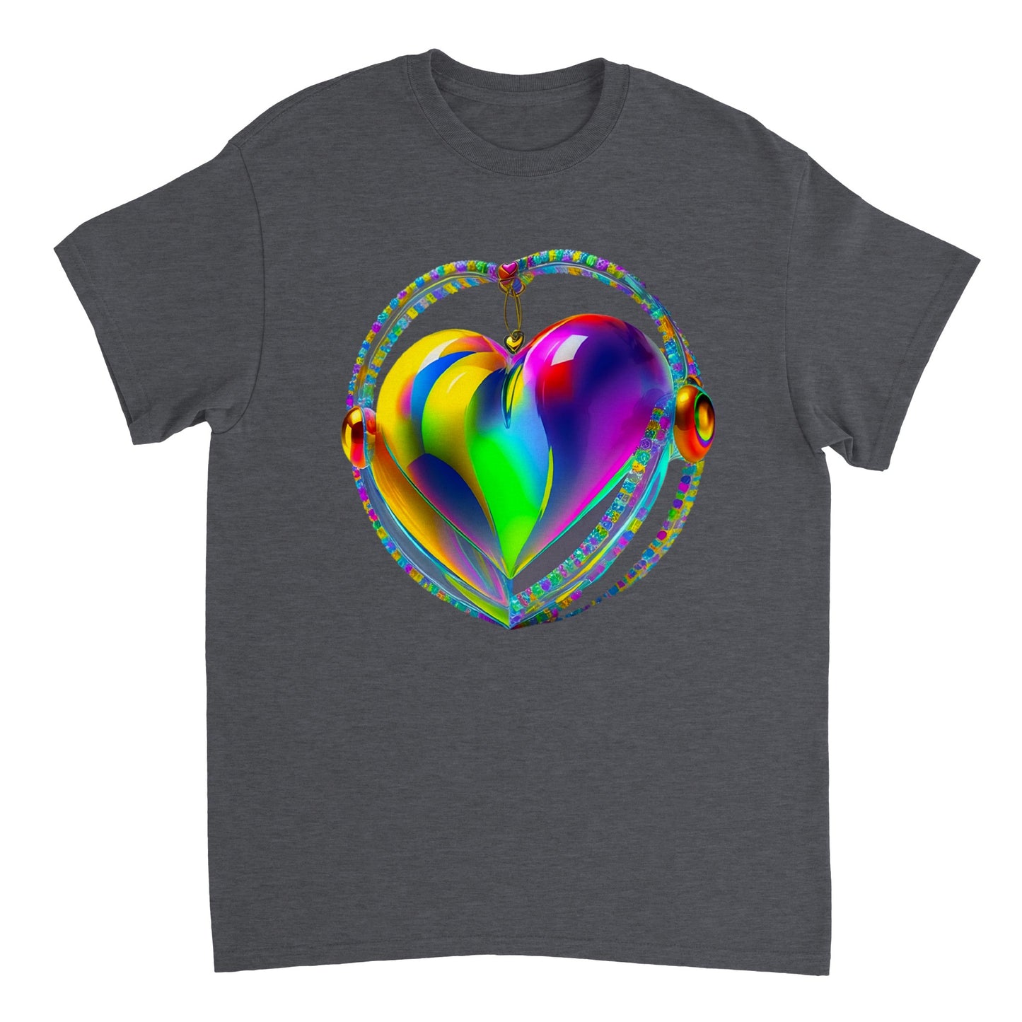 Love Heart - Heavyweight Unisex Crewneck T-shirt 72