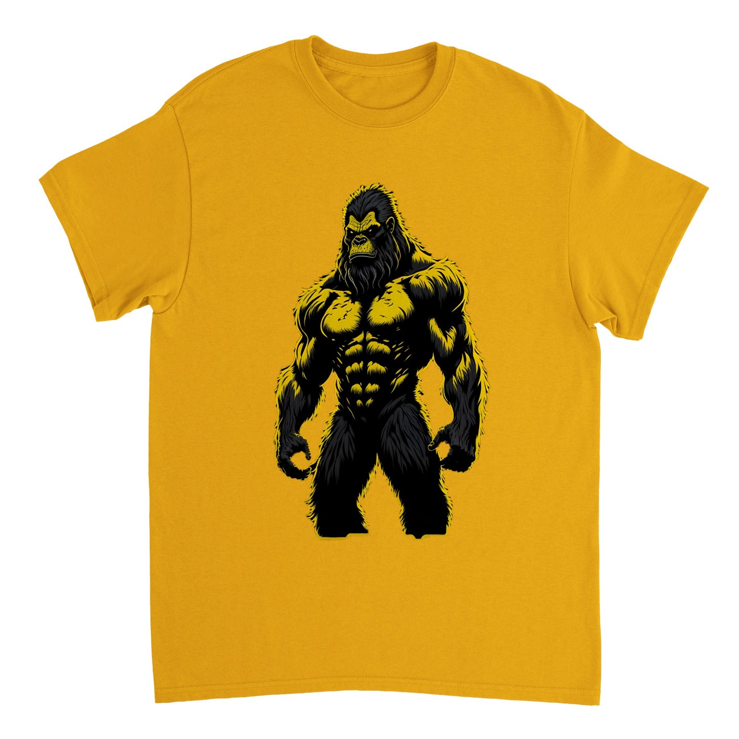 3D Bigfoot Art - Heavyweight Unisex Crewneck T-shirt 11