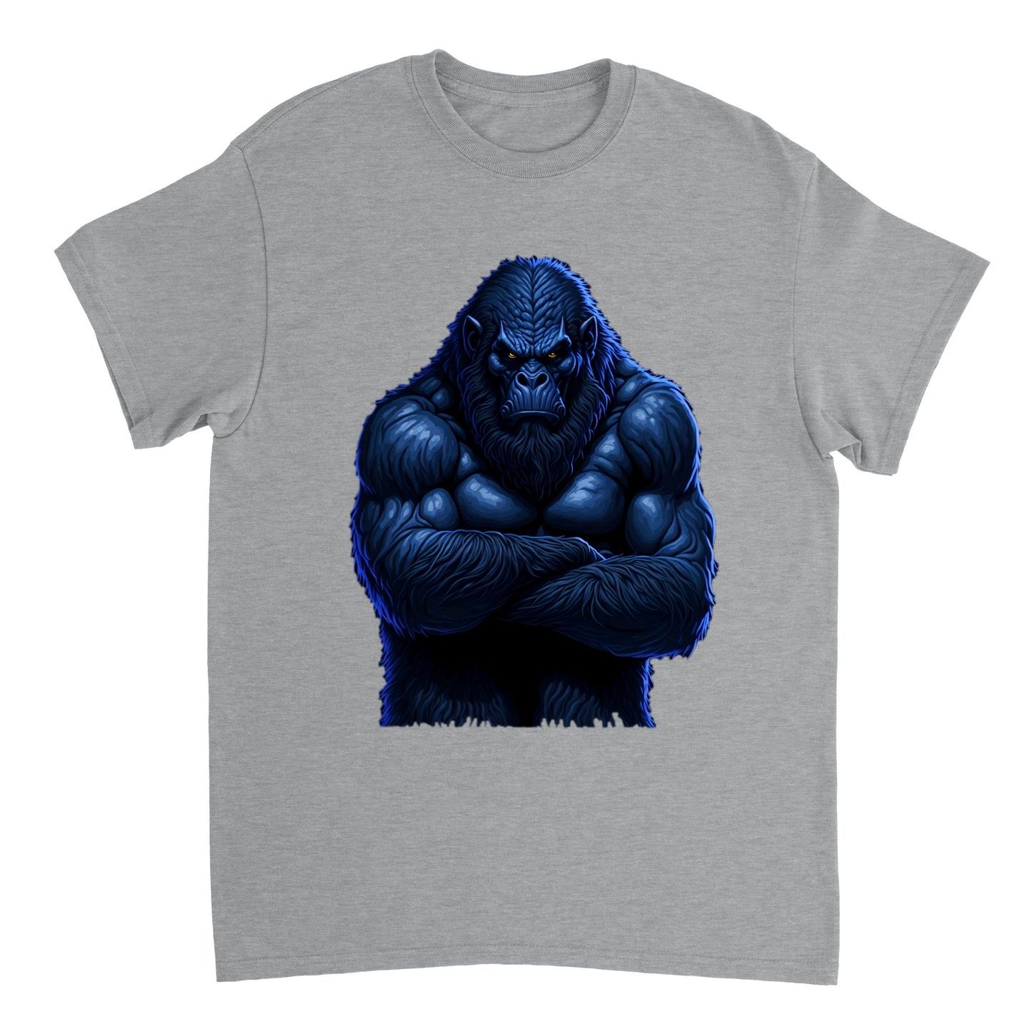 3D Bigfoot Art - Heavyweight Unisex Crewneck T-shirt 14