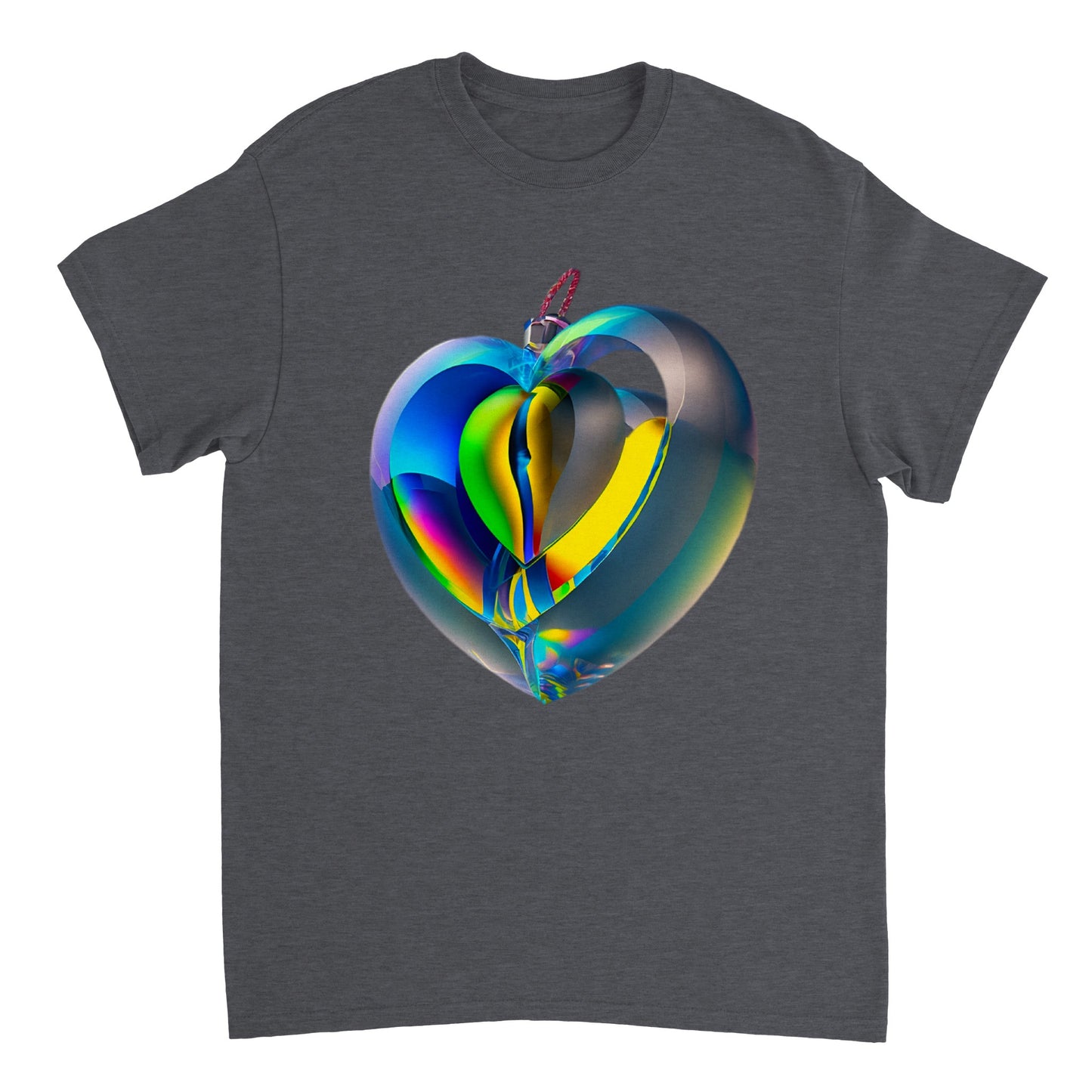 Love Heart - Heavyweight Unisex Crewneck T-shirt 66