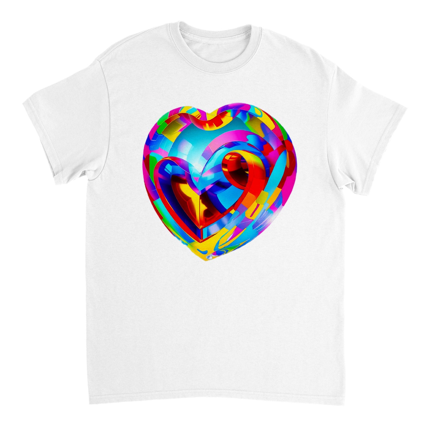 Love Heart - Heavyweight Unisex Crewneck T-shirt 94