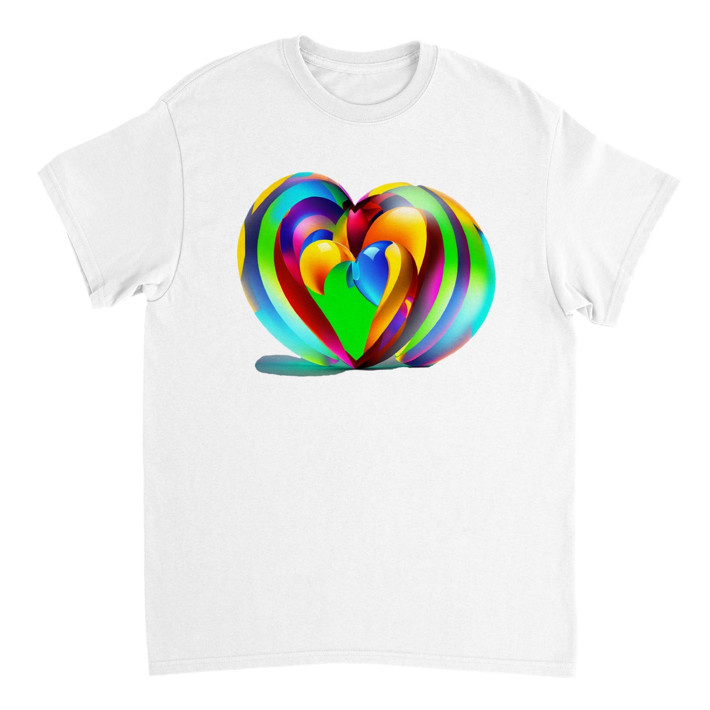 Love Heart - Heavyweight Unisex Crewneck T-shirt 46
