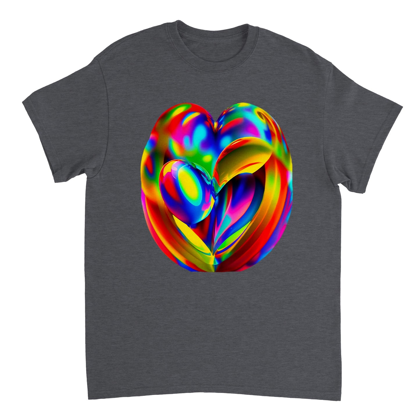 Love Heart - Heavyweight Unisex Crewneck T-shirt 56