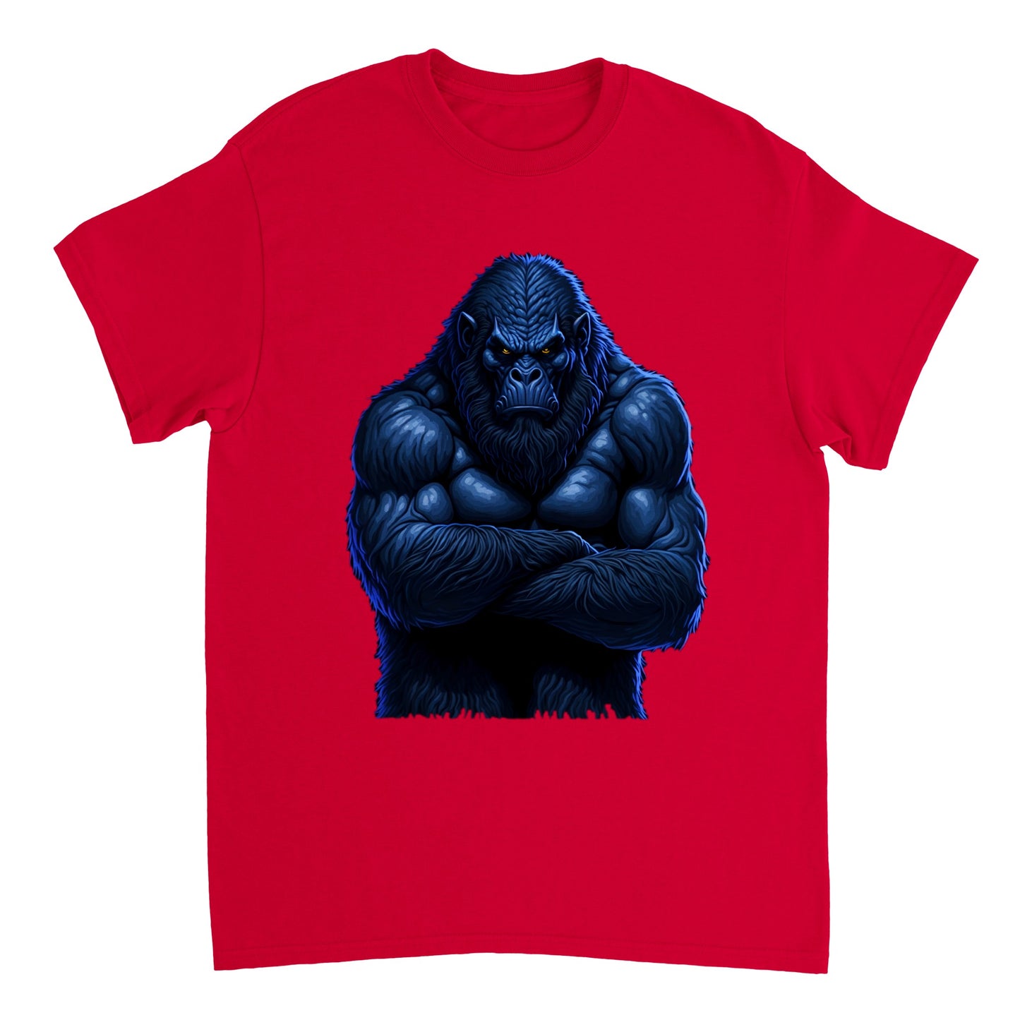 3D Bigfoot Art - Heavyweight Unisex Crewneck T-shirt 14