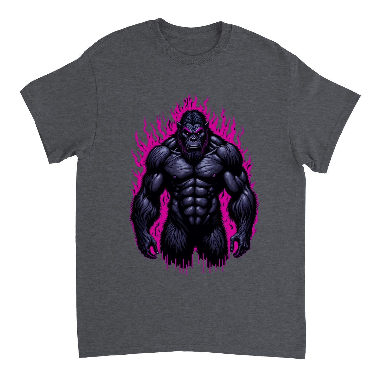 3D Bigfoot Art - Heavyweight Unisex Crewneck T-shirt 24