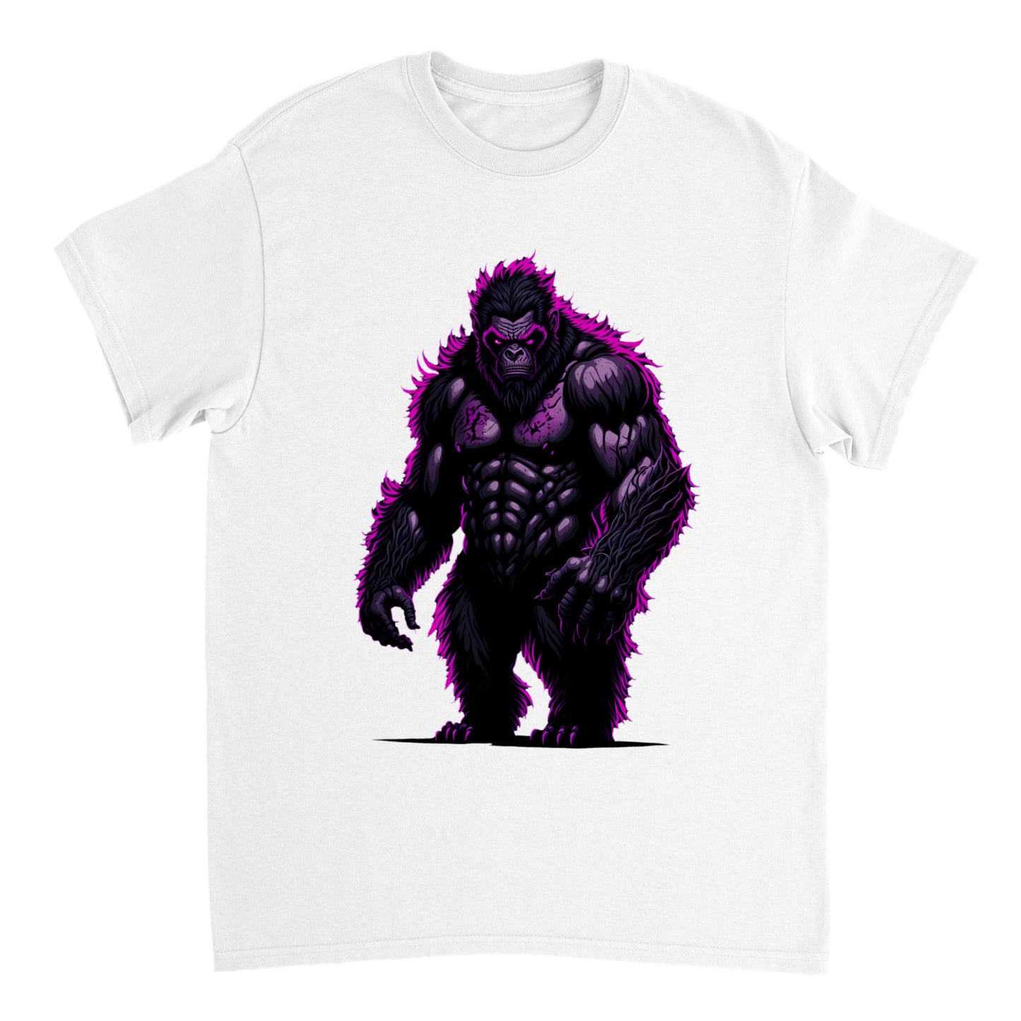 3D Bigfoot Art - Heavyweight Unisex Crewneck T-shirt 32