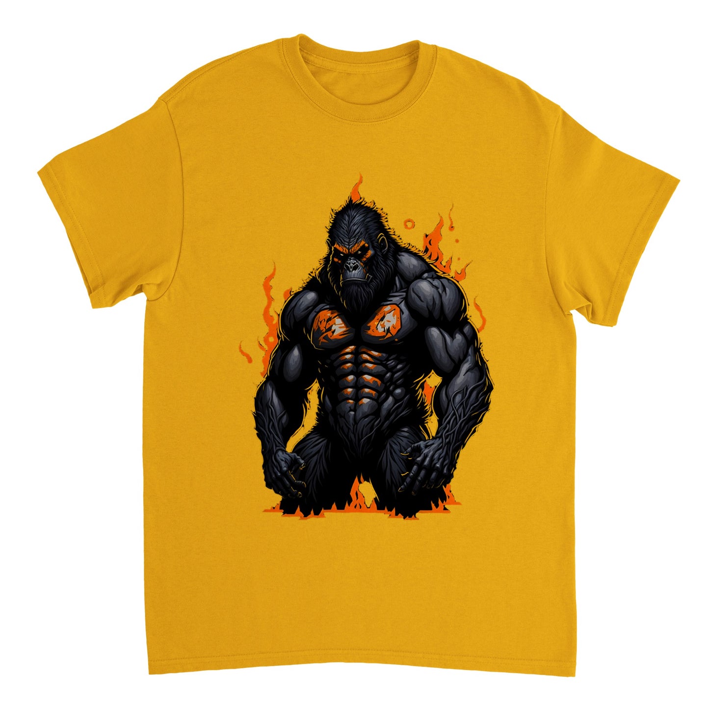 3D Bigfoot Art - Heavyweight Unisex Crewneck T-shirt 10